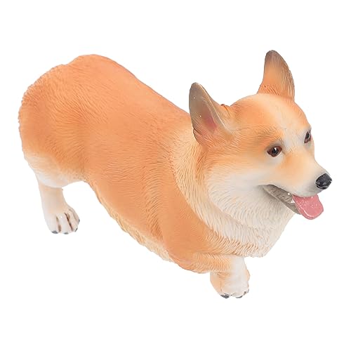 Poupée chien factice pour chambre d'enfant modèle corgi adorable jouet de simulation de chiot