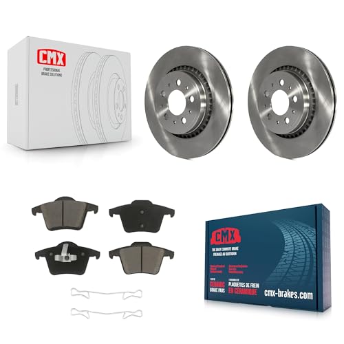 CMX Rear Disc Brake Rotors And Ceramic Pads Kit Replacement For 2003-2014 Volvo XC90 K8C-102151 by CMX - Used condition - CA$40.59