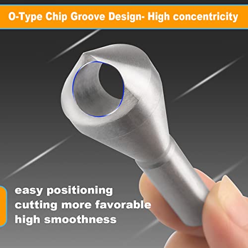 Atoplee Countersink Drill Bit Set,4Pcs 90 Degree High Speed Steel Counter Sinker Drill Bits For Wood,Metal, Fiberboard, Plywood, Plastic, Pvc #TOP3