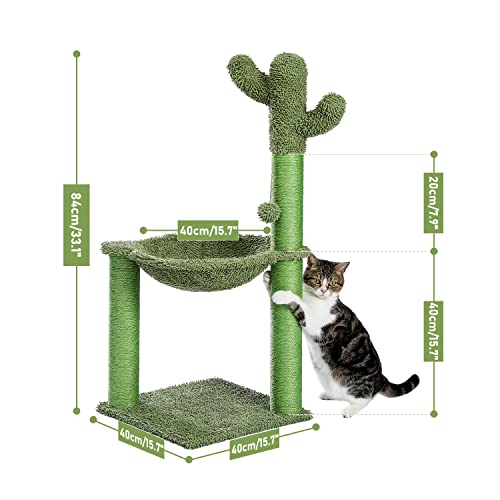 Rascador para gatos PAWZ Road con hamaca y postes de sisal miniatura 3