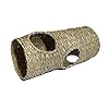 Naturals Kleine dierlijke activiteit geweven Jumbo speeltunnel door palissander huisdier producten, helder