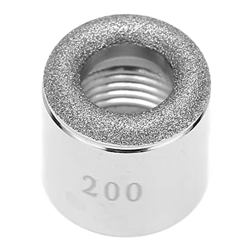PUSOKEI 200# Puntas de Microdermoabrasión, Microdermoabrasión de Diamante de Acero Inoxidable, Accesorios de Repuesto para Máquina de Belleza Segura sin Partículas Volando