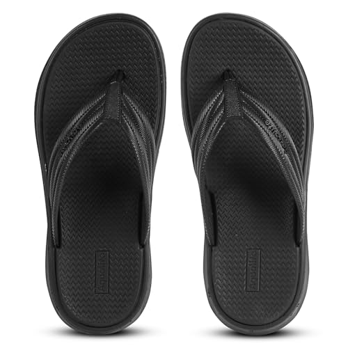 Image of Aqualite NEO-276 Men Slide Slippers with Comfotable EVA Sole Slip-On Flat Flip Flops, Sliders, Chappal & Comfort Insole Slipper for Men