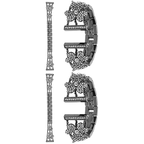 Bracelet de montre trèfle OSALADI ajustable et décoratif pour montre connectée femme en lot de 2