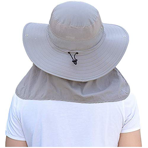 image for ZOORON Fishing Bucket Hat for Men,Waterproof Wide Brim Boonie Sun Hat 