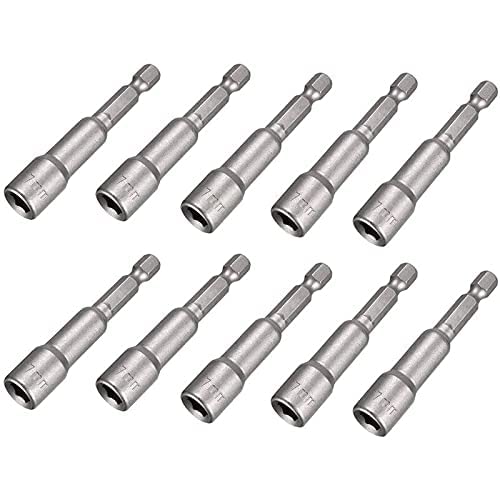 NITYA 10Pcs 1/4 Hex Shank Impact Nut Driver Socket Set 7mm/9/32Inch Drill Nut Driver Bit, 2.5Inch Length (B0CKXCVQYN) Amazon Price History, Amazon Price Tracker