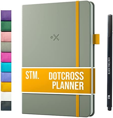 Planner 2023 | Weekly Planners, daily journal notebook diary | Monthly calendars & personal organisers | ADHD, work, business, performance, appointment, student | A5 Dotcross by Scribbles That Matter