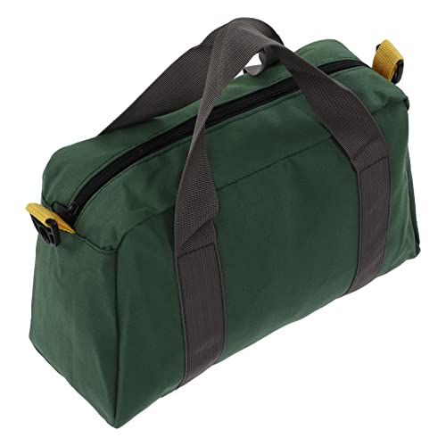 Tool Bag, Heavy Duty Wide Mouth Tool Tote with Large Capacity for Vehicle Maintenance Carpentry Technicians 12 Inch Canvas Tool Storage Bag
