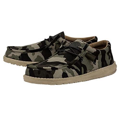 Image of HEYDUDE Men's Wally Camo | Men's Loafers | Men's Slip On Shoes | Comfortable & Light-Weight