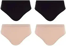 Kit Com 4 Calcinhas Trifil Cintura Alta Sem Costura