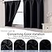 Chyhomenyc Short Black Out Curtains 36 Inch Length, Small Blackout Curtain Tier Thermal Insulated Half Window Curtains for Kitchen Basement Cabinet Camper RV Bunk, 2 PCS, Each 30