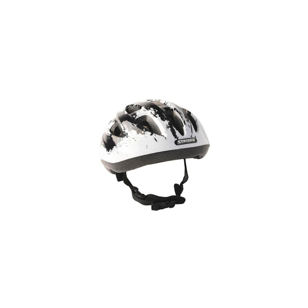 Strider The Kid's Bike Helmet with splash design offers easy-to-use features, including a dial system for on-the-go adjustability and an internal wrap-around padded sweatband to keep your rider cool