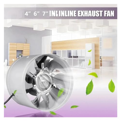 Ventilateur de conduit de 4 pouces compact et puissant pack de 2 blanc