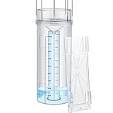 Rain Gauge Outdoor Tube,10'Capacity Easy-to-Read Large Rain and Snow Gauge with Mounting Bracket,Freeze Proof Rain Gauge for Yard Garden Rainfall Measure,Precise Professional Accurate to 0.01 inch