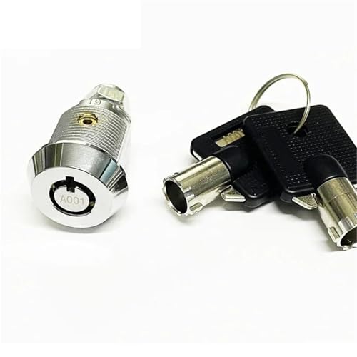 Cabinet Cam Lock 19mm for Drawer Mailbox Tool Box Game Machine DIY Furniture Hardware MA015 G 1Pcs(MA015-3)