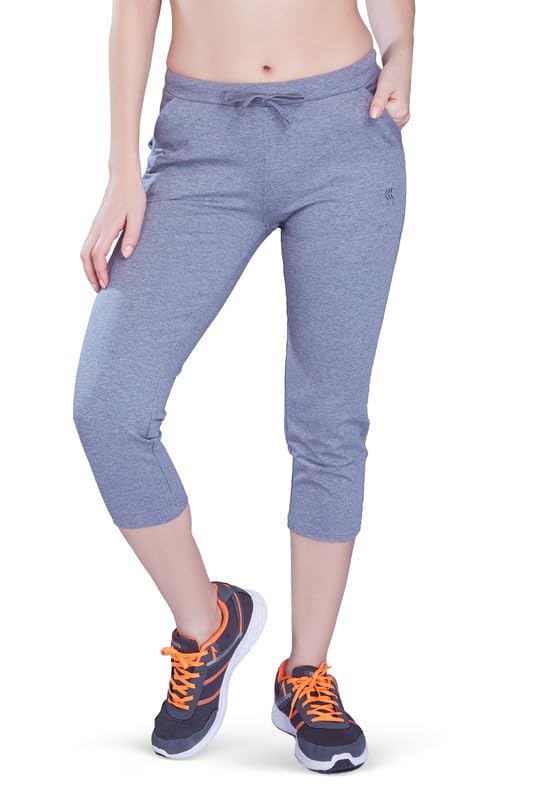 Image of Slim FIT Stretchable Capri with Side Pockets for Women
