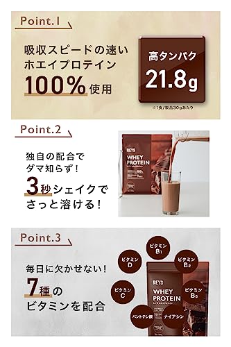 REYS ホエイプロテイン チョコレート 1kgの商品画像 4