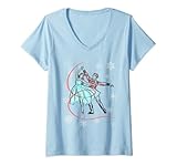 Damen Der Nussknacker Ballett Clara tanzt mit Nussknacker T-Shirt mit V-Ausschnitt