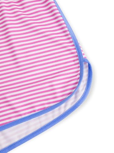 Image of Hilinker Women Striped Pajama Set Short Sleeve Top with Shorts Sleepwear Pjs 2 Piece Lounge Sets
