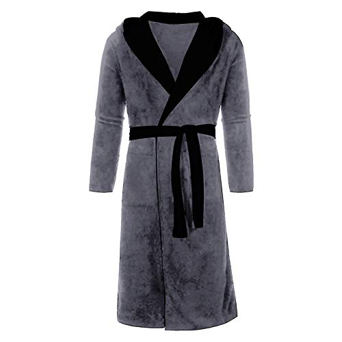 Robe peignoir femme en peluche douce à manches longues avec col châle