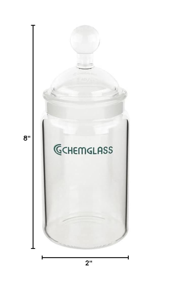 Chemglass CG-1181-13, TLC Bottle, Fits Plate Size 2" x 8", 60/15 Joint