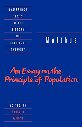 Malthus: 'An Essay on the Principle of Population' (Cambridge Texts in the History of Political Thought)
