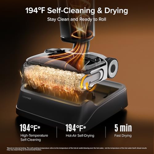 Image of roborock F25 ACE Combo Wet Dry Vacuum Cleaner, 5-in-1 Cordless Stick Vacuum Mop, Smart Hard Floor Washer with 180 Lie-Flat, AI Assitant Wheels, Self Cleaning, 65 min Runtime, Whole House Cleaning