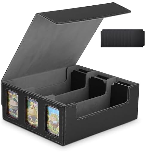 Azyvum MTG Deck Box, caja de almacenamiento magnética para 2300 tarjetas, Commander Display TCG Box, Commander Cards Deck Box with 4 Compatibles Card Divider | Ya disponible en tu tienda friki favorita! En mundofriki.es!