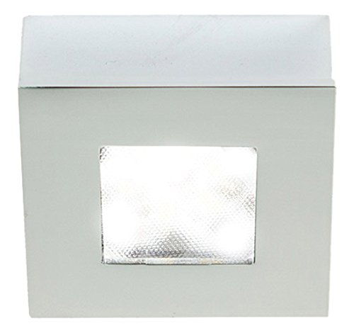 Image of WAC Lighting HR-LED87S-27-CH 3000K Soft White Square LED Button Light, Chrome