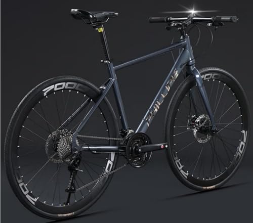 Dazzix Aero Road Bike�́A700C x 32�A24/27/30�i�ϑ��A�A���~�����t���[���A�X�g���[�g/�h���b�v�n���h���o�[�A�f���A���R���g���[���A�����P�[�u�����[�e�B���O�A�f�B�X�N�u���[�L������A�X����ʋ΂ɍœK�ł��B (30��/�X�g