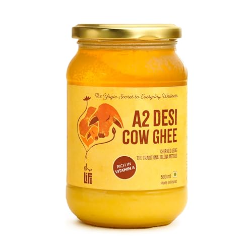 Image of Isha Life Pure A2 Desi Cow Ghee I Traditional Curd Churned I Grass-Fed & Free-Grazing Cows I Bilona Ghee | 500 ml