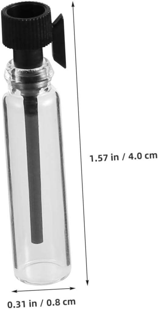 100pcs 1ml Refillable Perfume Glass Bottles Travel Size Dropper Containers for Essential Oils and Fragrances