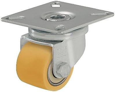Blickle Swivel Plate Caster 138" x 1" Extrathane Wheel Square Plate Yellow One