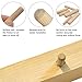 30Pcs Wooden Dowels Assorted, M6 M8 M10 Fluted Wood Dowel Pins, Hard Wood Grooved Plug, 1/4 5/16 3/8 Inch Furniture Woodwork Straight Grooved Dowel for Crafts, Furniture, DIY, Carpentry (6mm 8mm 10mm)