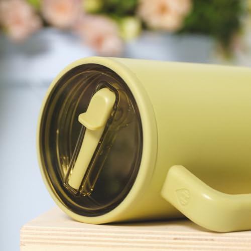 Image of HydroJug Traveler 32oz, Insulated Tumbler with Handle & Straw, Olive