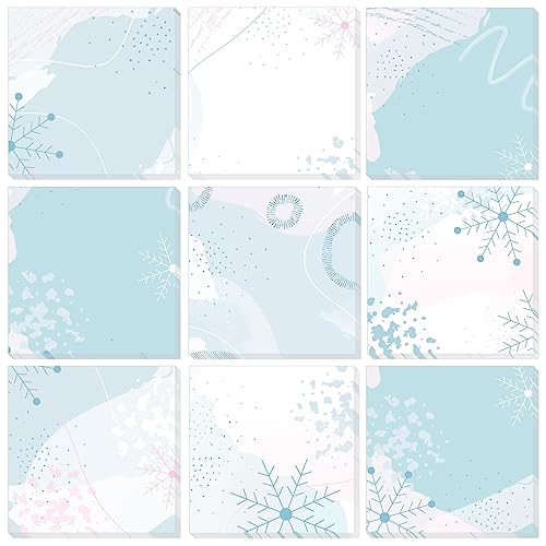 Notes autocollantes flocon de neige de 9 blocs pour remplacer les mémos classiques ennuyeux