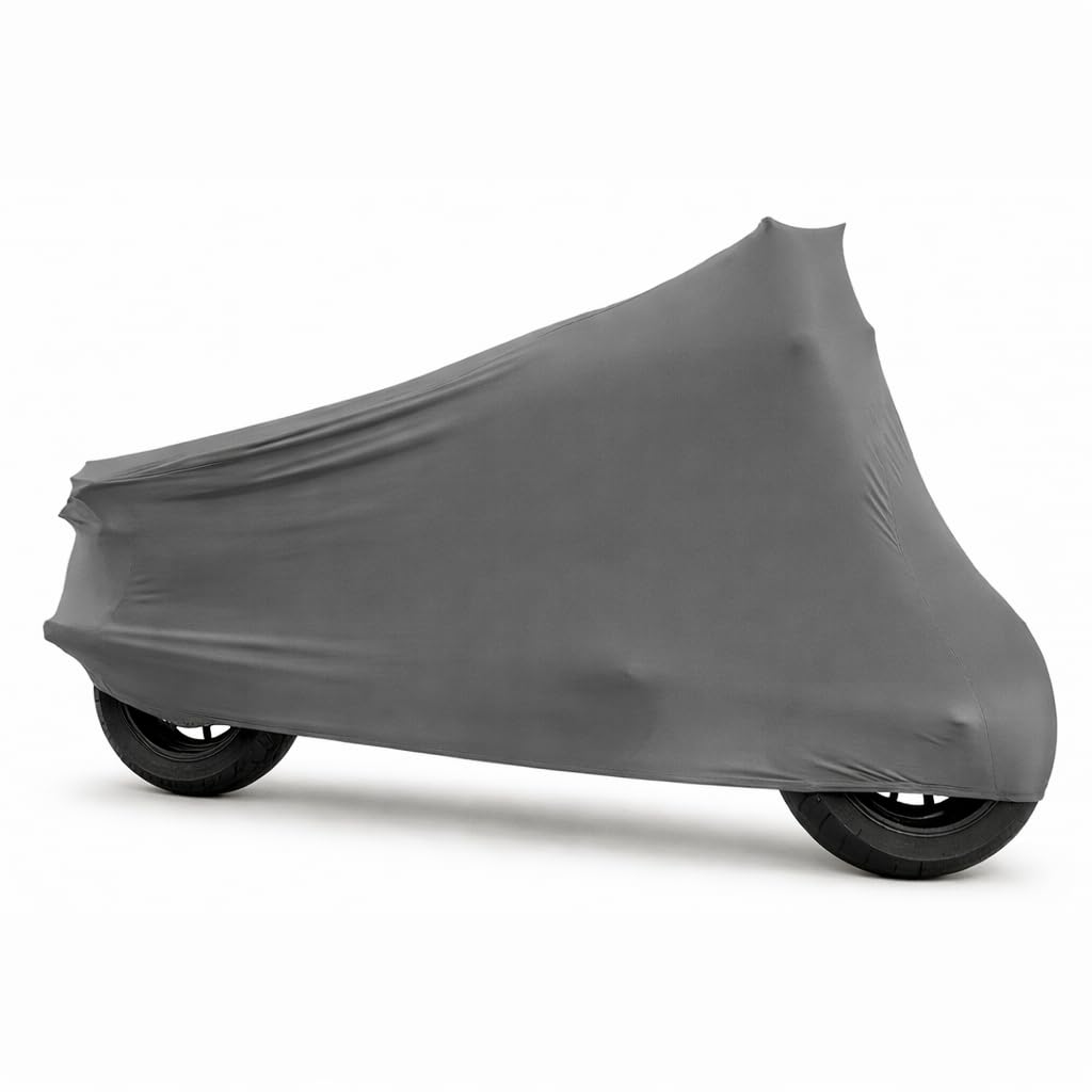 Motorradplane Motorrad Abdeckung Abdeckplane Perfect Stretch, elegant formanpassend Innen, passend für Harley Davidson Fatboy in DREI Farben