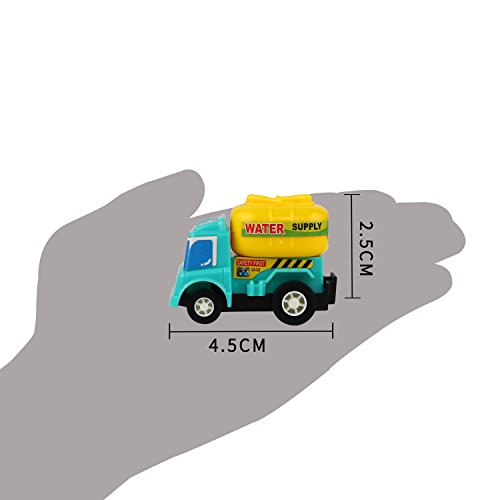 Laxdacee Pull Back Car,12 Pack Assorted Mini Plastic Construction Vehicle Set, Car Truck Toy For Kids, Boy, Girl, Child Birthday Party Favors, Goody Bag, Prizes, Pinata Filler Supplie #TOP2