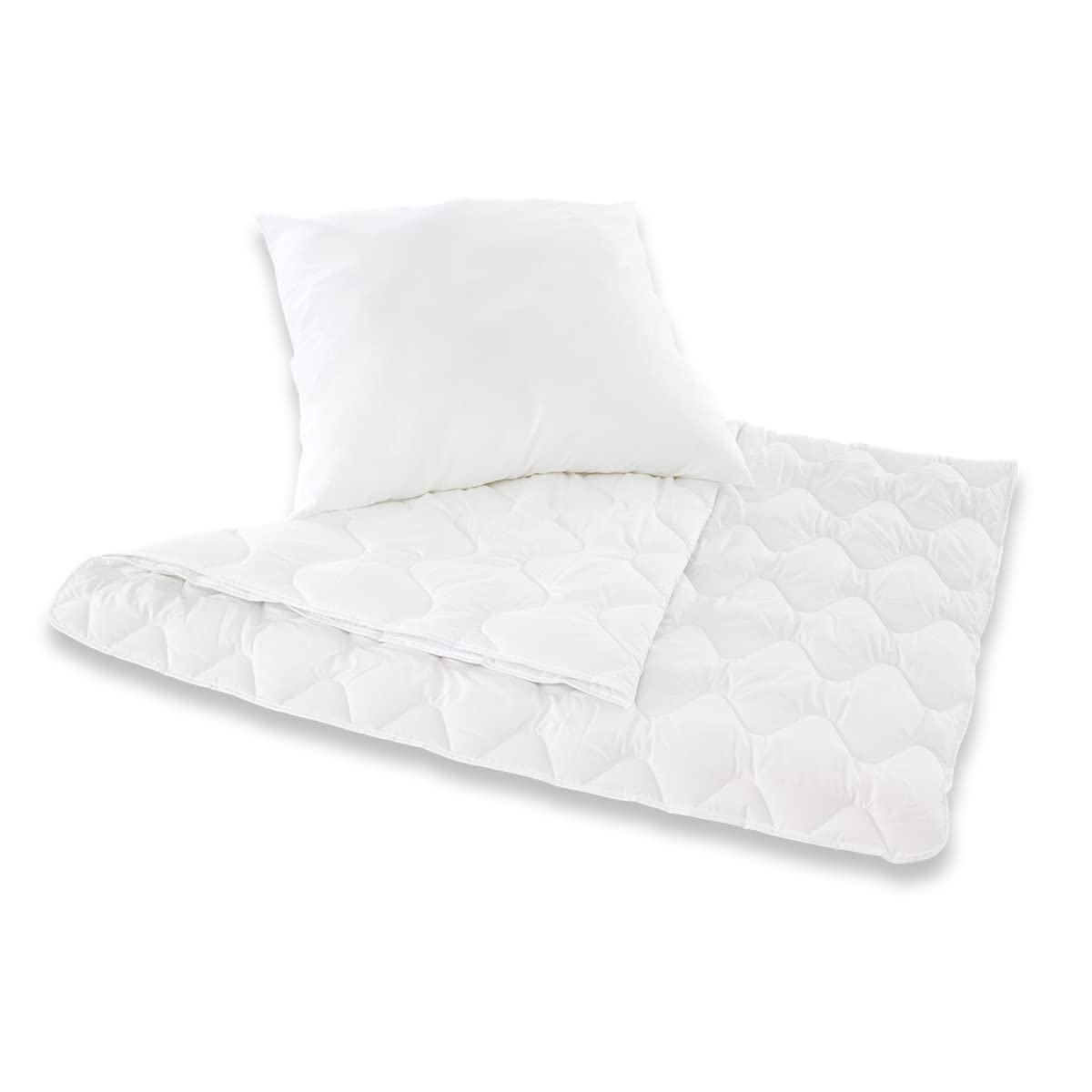 Träumeland Steppbett-Set Märchenweich 5.5 TOG, weiss