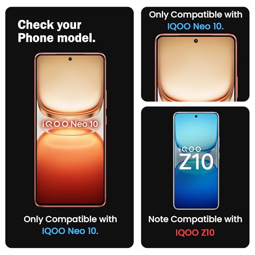Image of FIRST MART Tempered Glass Screen Protector for iQOO Neo 10 / Neo 10r - Full-Glue Screen Guard, 3D Edge to Edge, HD Clear, Bubble-Free, Case-Friendly, Black, Pack of 2