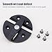 WSDMAVIS 4Pcs Reliable Boat Cabinet Twist Latch Nylon Round Turn Button Twist Catch Latch for Boats Yachts RVs Essential Hardware Accessory