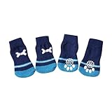 AKTOUR Distanziatore per bagagliaio per cane Cucciolo Calzini per cani Copertura per piedi per cani Teddy Dog Barboncino Forniture Negozio di forniture per cani nelle vicinanze (BU2, S)