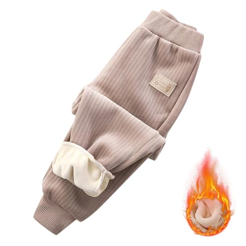 Cordhose Kinder Baby Thermoleggings Mädchen Jungen Einfarbig Fleece...