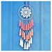 Artilady 8inch handmade tassel dream catcher wall decoration (pink)