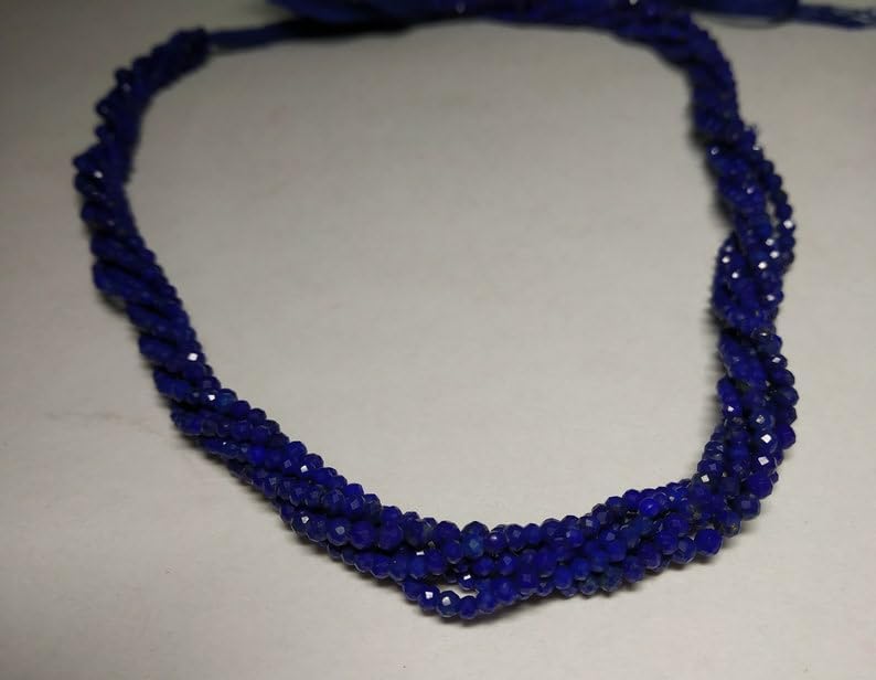 Lapis-lazuli véritable AAA brins de perles 2mm éclat haut de gamme - 5