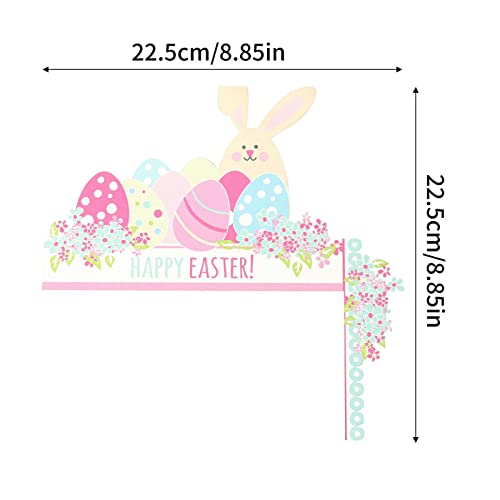 Cabide de porta de Páscoa | Coelhinho da Páscoa molduras decoração,Moldura de coelhinho para porta d