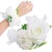 Ramillete de Flores, hicoosee Muñeca Ramillete Pulsera Cuerpo Cinta Pulsera para la Novia Dama de Honor Decoracion Fiesta 2 Piezas