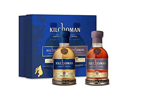 KILCHOMAN Gift Set 1xMachir Bay 0,2L + 1x Sanaig 0,2L je 46%Vol Islay Single Malt Whisky