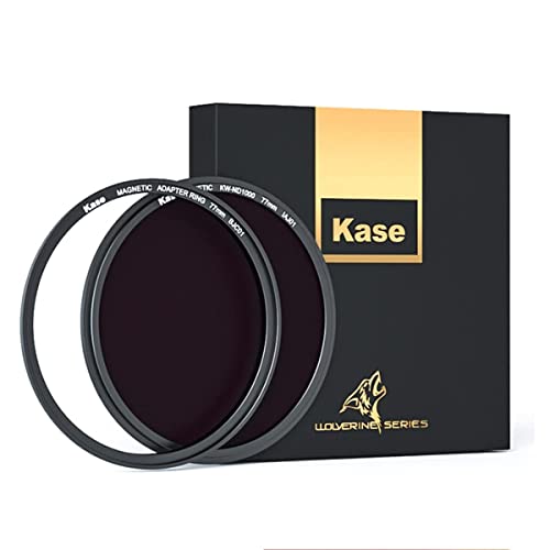 Kase 82Mm Wolverine Magnetic Nd8 (3-Stop) Neutral Density Filter With 82Mm Lens Adapter Ring For Camera Lens,Shockproof Tempered Optical Glass & Hd Multi Coated Circular Nd Filter #TOP4