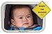 Baby Backseat Safety Mirror for Car- Glow in The Dark - Convex Shatterproof Glass - Safety Accessory - Fully Assembled - Clearly View Infant in Rear Car Seat - Matte Finish - Crash Tested